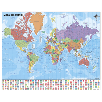 Mini Poster Mapa Del Mundo