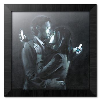 Print Enmarcado 30x30 Cm Brandalised Mobile Phone Lovers Close Up