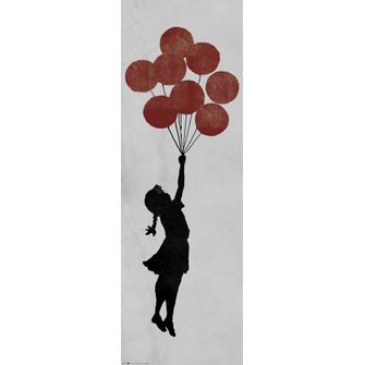 Poster Puerta Brandalised Girl Floating Original