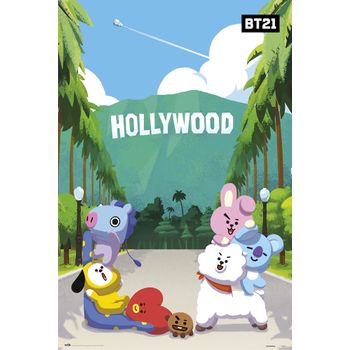 Poster Bt21 Holliwood