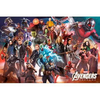 Poster Marvel Avengers Endgame Line Up