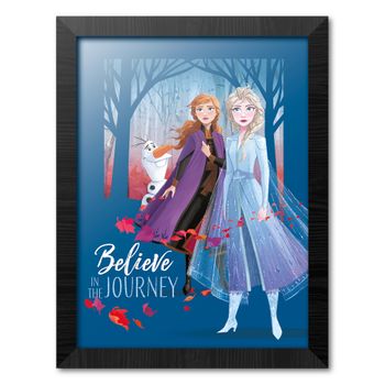 Print Enmarcado 30x40 Cm Disney Frozen Believe In The Journey