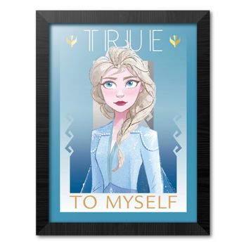 Print Enmarcado 30x40 Cm Disney Frozen True To Myself