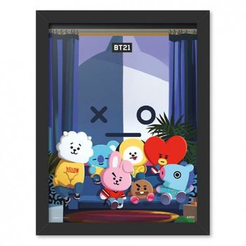 Print Enmarcado 30x40 Cm Bt21 All Characters