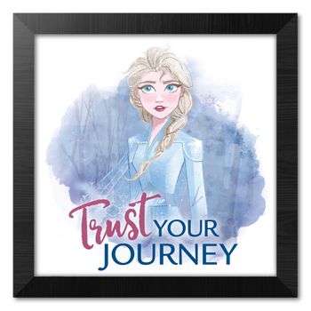 Print Enmarcado 30x30 Cm Disney Frozen Trust Your Journey
