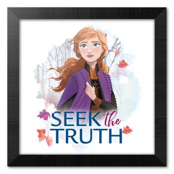 Print Enmarcado 30x30 Cm Disney Frozen Seek The Truth