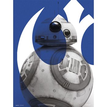 Print 30x40 Cm Star Wars Episodio Ix Bb-8