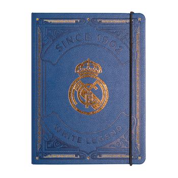 Cuaderno Tapa Forrada Premium Pu Real Madrid