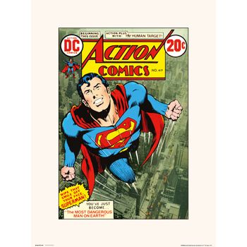 Lamina 30x40 Cm Dc Action Comics 419