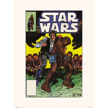 Lamina 30x40 Cm Star Wars 91 Wookiee World