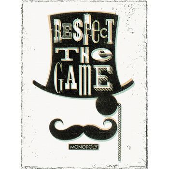 Lamina 30x40 Cm Monopoly Respect The Game