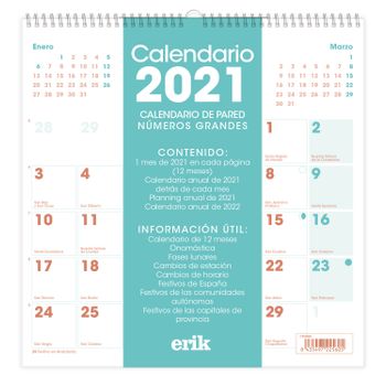 Calendario 2021 30x30 Generico