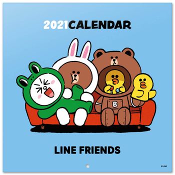 Calendario 2021 30x30 Line Friends