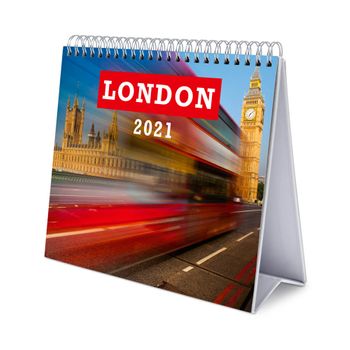 Calendario De Escritorio Deluxe 2021 London