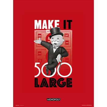 Lamina 30x40cm Monopoly Make It 500 Large