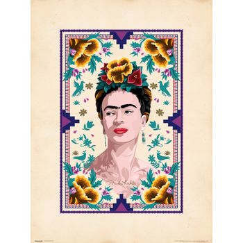 Lamina 30x40cm Frida Kahlo Ilustracion