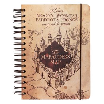 Cuaderno Tapa Forrada A5 Bullet Harry Potter The Marauder's Map