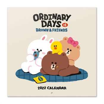 Calendario 2022 30x30 Line Friends