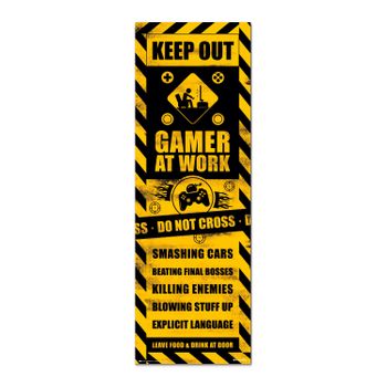 Poster Puerta Gameration Gaming Caution