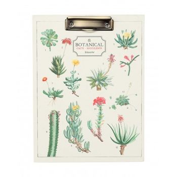 Carpeta A4 Con Pinza Botanical Cacti