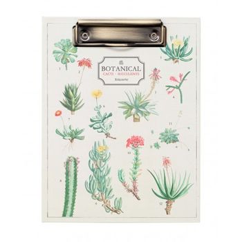 Carpeta A5 Con Pinza Botanical Cacti