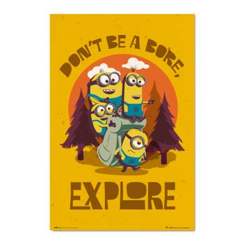 Poster Minions Don't Be A Bore, Explore