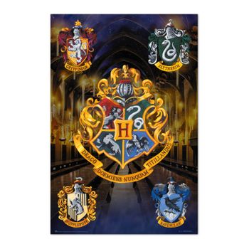 Poster Harry Potter Casas De Hogwarts