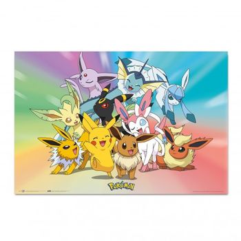 Poster Pokemon Evoluciones De Eevee Gotta Catchâ´em All!