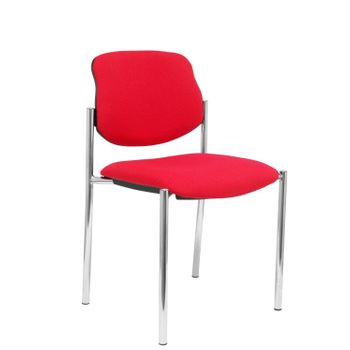 Silla Confidentevillalgordo Bali Rojo Chasis Cromo