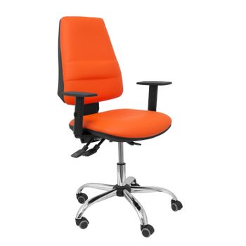 Silla De Oficina Elche S 24 Horas Similpiel Naranja Con Refuerzo Lumbar