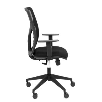 Silla De Oficina Motilla Malla Negra Asiento Bali Negro Brazo Regulable