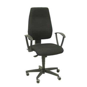 Silla De Oficina Leganiel Sincro Tela Negro. Brazos Fijos