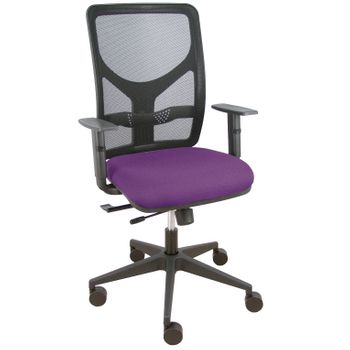 Silla Giratoria De Oficina Motilla 107 X 61 X 60 Cm - Con Traslack - Respaldo Malla - Brazos Regulables - Morado