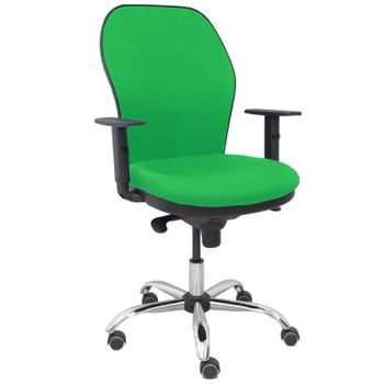 Silla Giratoria De Oficina Jorquera 109 X 64 X 52 Cm - Asiento Tapizado - 5 Ruedas Parqué - Verde