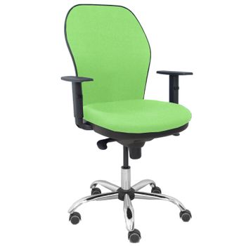 Silla Giratoria De Oficina Jorquera 109 X 64 X 52 Cm - Asiento Tapizado - 5 Ruedas Parqué - Pistacho