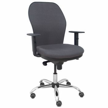 Silla Giratoria De Oficina Jorquera 109 X 64 X 52 Cm - Asiento Tapizado - 5 Ruedas Parqué - Gris Oscuro