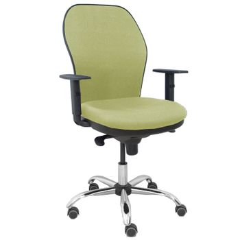 Silla Giratoria De Oficina Jorquera 109 X 64 X 52 Cm - Asiento Tapizado - 5 Ruedas Parqué - Verde Oliva