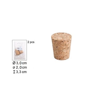 Tapones De Corcho Natural Para Botellas. Pack 2 Unidades