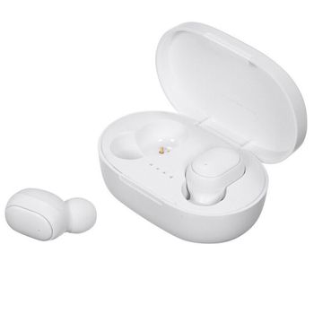 E-nuc Mini Auriculares Inalámbricos A6s (sonido Estéreo Alta Calidad, Compatible Smartphone, Bluetooth V5, Alta Durabilidad, Eliminación Del Ruido Exterior, Resistentes Al Agua) – Blanco