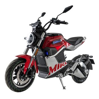 Sunra Miku Super 3000w 40ah 125e (máx. 80 Km/h, 2 Baterías Extraíbles, Autonomía De 120 Km, Encendido Huella, 3 Vel., Asiento Doble) - Rojo