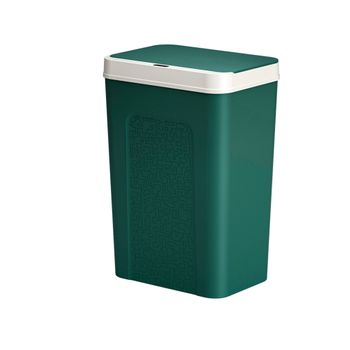 Biwond Cubo De Basura Inteligente Waste X2 (sensor Infrarojos Automático, Eléctrico, 18l, Antibacterias, Apertura Y Cierre Sin Contacto, Rango De 30cm) - Verde