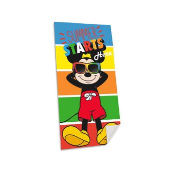 Mickey Mouse Algodón Referencia Kd Playa Lavarse La Cara-toallas Textiles Del Hogar Unisex Adulto, Multicolor (multicolor), Única