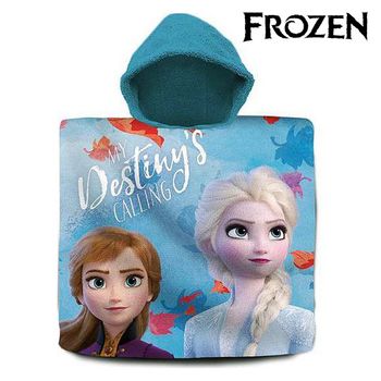 Poncho-toalla Con Capucha Frozen (60 X 120 Cm)