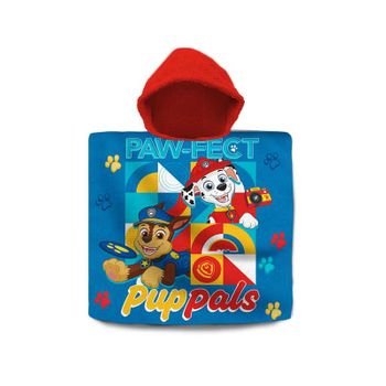 Kids Euroswan- Poncho De Algodon 60x120cm Paw Patrol, Multicolor (pw19924) (patrulla Canina)