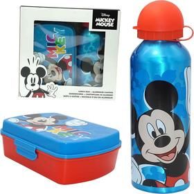 Cantimplora Aluminio 500ml + Sandwichera Mickey