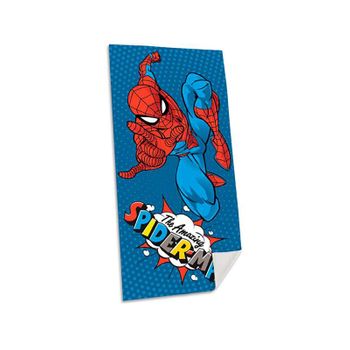 Kids Euroswan- Toalla De Algodon 70x140cm Spiderman, Multicolor (spm-d37a)