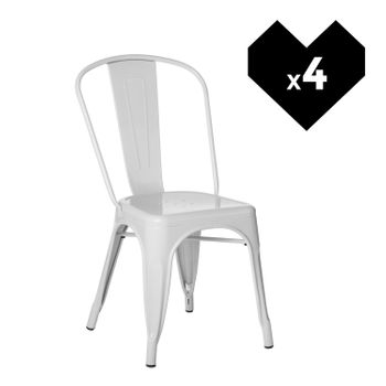 Silla Nórdica De Madera Clara De Arce Con Cojín De Polipiel 58x49x76cm -  Blanco con Ofertas en Carrefour