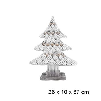 Árbol De Navidad Cerámica Con Luz Led (medidas Del Artículo: 28x10x37cm)