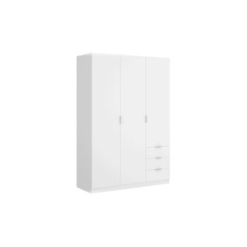 Armario 3 Puertas Y 3 Cajones - Essen - 184x121x52 - Blanco