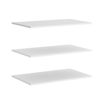 Pack De 3 Estantes Para Armarios De 150 Cm - Slide - 1,6x72,4x51 - Blanco